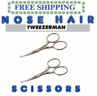 Tweezerman Professional Facial Hair Scissors Lot of 2