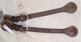 Sharp brand harness leather medium oil finish spur straps horse tack