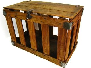 Egg Berry Fruit Wooden Shipping Crate Box Rustic Country Decor Cage