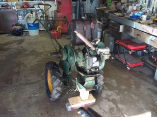 1940S BOLENS HUSKI LAWN AND GARDEN TRACTOR WITH ATTACHMENTS