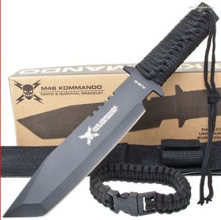 United Cutlery M48 Kommando Fighter Knife w/ Free Paracord Bracelet