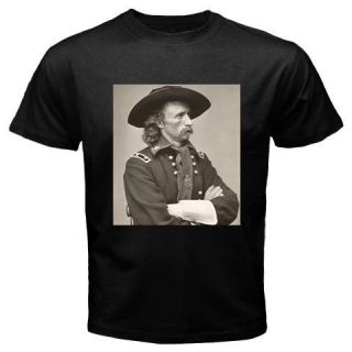 General George Custer Black T Shirt S,M,L,XL,2XL,3 XL