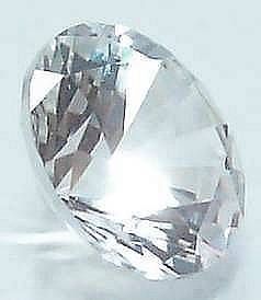 Round 7 mm Rare Cut 1.6 ct VVS Real White Sapphire Brilliant Diamond