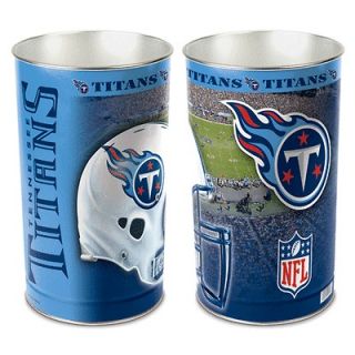 TENNESSEE TITANS ~ Official NFL 15 Inch Wastebasket Trash Can ~ New