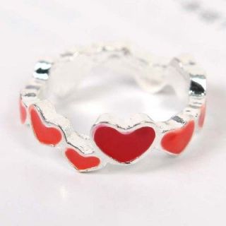 Women Lady One Pc Lovely Cute Multi Little Heart Ring Girl Gift