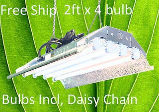 Ft 4 Lamps) DL824 Fluorescent Hydroponic Bloom Veg Daisy Chain