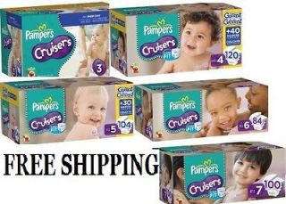 Pampers Cruisers diapers Size 3 7 U pick size  