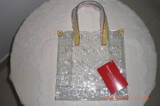 Authentic Dooney & Bourke Crystal Doodle lunch bag (yellow handle)