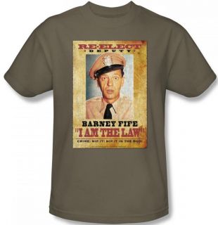 Ladies Youth SIZES Andy Griffith Barney Fife Retro T shirt top tee