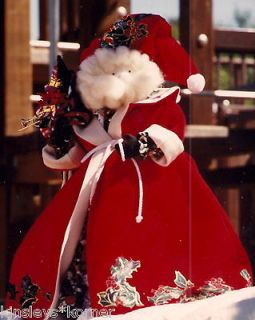 Primitive Folk Art Santa on Wood Base   Peddlers of Danville Pattern