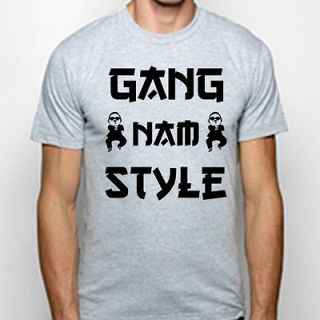 STYLE DANCE funny korean video tosh.0 psy MENS T SHIRT GRAY SMALL E192