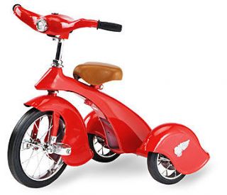 Morgan Cycle Red Bird Retro Tricycle With Working Light