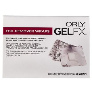 UV Gel Polish Remover Foils Wraps & Sponge Use With Acetone x 20 ORLY