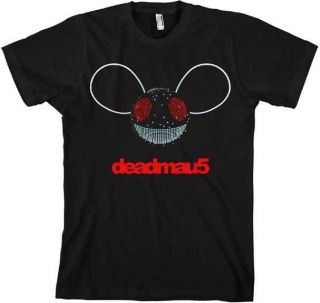 DEADMAU5 Logo Voice Activated Led Adult Light Weight Licensed Shirt S