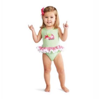 Mud Pie Lil Chick Adorable Baby Lady Bug Swimsuit (12 18M)