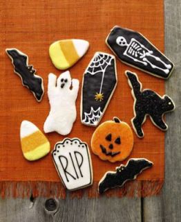 Martha Stewart Halloween Cookie Cutters bat,cat,ghost,coffin,headstone
