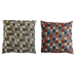 New Brown Red Plaid Decorative Throw Sofa Pillow Case Cushion Cover 18