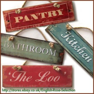 PLAQUE* DOOR SIGN New Retro Home Accessory Hanger Shabby Decoration