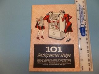 Frigidaire Refrigerator Dayton OH 101 Refrig Helps Recipes 1944