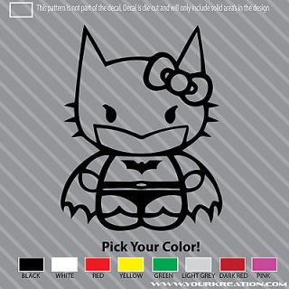 To The Dark Knight Kitty Die Cut Vinyl Decal 5 Batman Laptop Sticker