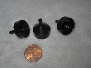 small mini plastic funnels for perfume and liquids black