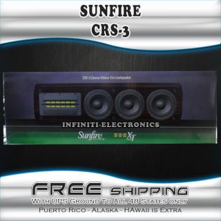 NEW CRS3 SUNFIRE SPEAKERS Cinema Ribbon Trio CRS 3 CR S3 ONWALL