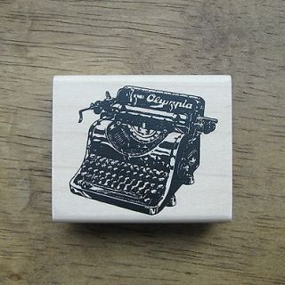 Decorative Stamps Rubber Stamp_Antique Typewriter