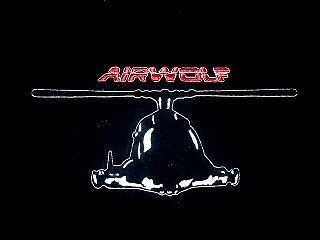 AIRWOLF Embroidered Black T shirt Air Wolf 2 models