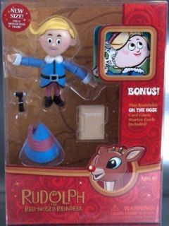 the Red Nosed Reindeer HERMEY Mid Scale Figure + Dentist Book+Tools