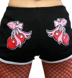Too Fast Hot Shorts Cherry Bows Roller Derby Mini Cute Gothic Punk