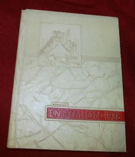 THIEL COLLEGE greenville pa    1938 ENDYMION YEARBOOK    mercer county