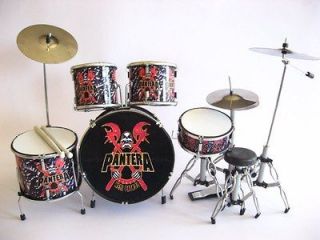Miniature Drum Set VINNIE PAUL   PANTERA Music Gift