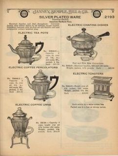 1922 Sheffield Universal Antique Toaster Rare Print Ad