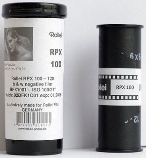 ROLLEI RPX 100 120 BLACK & WHITE NEGATIVE FILM 120 MEDIUM FORMAT 1