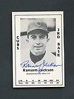 Ransom Jackson Chicago Cubs Signed 1979 Diamond Greats #117 AUTO w