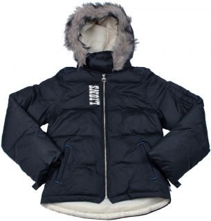 Detroit Lions NFL Womens Reebok Heavy Quilted Parka, Winter Jacket