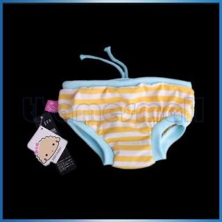 Dog Striped Pattern Sanitary Pant Shorts Diaper Briefs Panties Size L