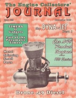 Cox .049 190 Drone Diesel Dyna Jet Engine Collectors Journal 129