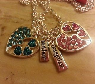 justice for girls mother daughter 2 heart necklaces Valentines day