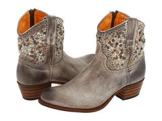 FRYE Womens Deborah Studded Short Leather Boots NEW Size 8 Grey $498