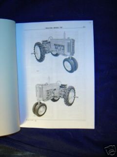 JOHN DEERE 40 TRICYCLE TRACTOR PARTS CATALOG MANUAL 40T