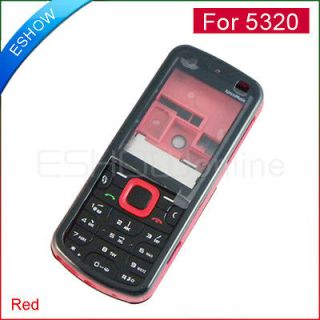 New Red Full Housing Cover + Keypad for Nokia 5320