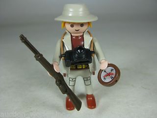 Playmobil Man Archaeologist Figure NEW w/ Compass Rifle & Camera