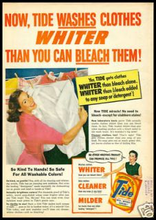 1952 vintage ad for Tide Detergent
