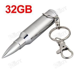 32GB 32G BULLET Keychain USB Flash Pen Drive Memory for PC Laptop