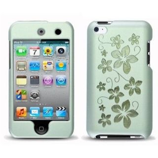 APPLE IPOD 4 TOUCH SILVER HAWAII SAKURA FLOWER SKIN COVER CASE COVER