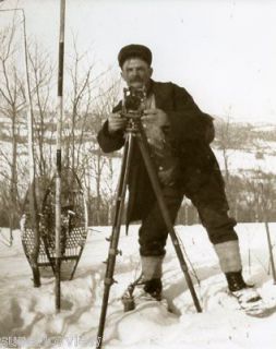 Antique Survey Transit Vintage Surveying With Snowshoes & equipment