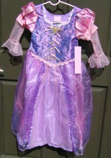 Disney Tangled Original Deluxe Rapunzel Costume Dress M (longer
