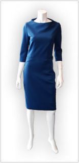 Diane von Furstenberg NEW New Maidey Blue Bateau Neck Wear to Work