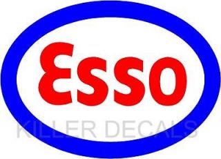 12 ESSO GASOLINE GAS PUMP OIL TANK DECAL BY EXXON